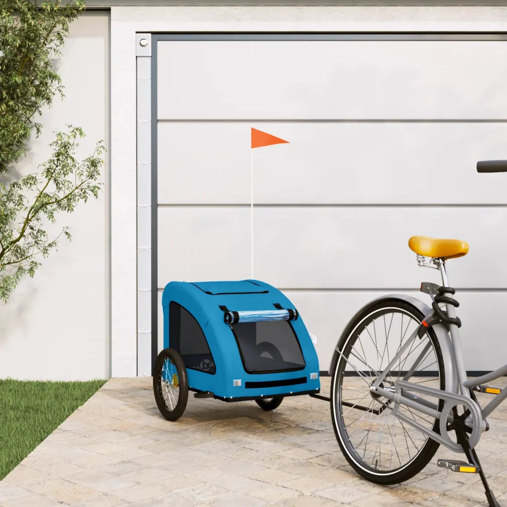 Rimorchio per bici per animali 137x68x72 cm Oxford e ferro