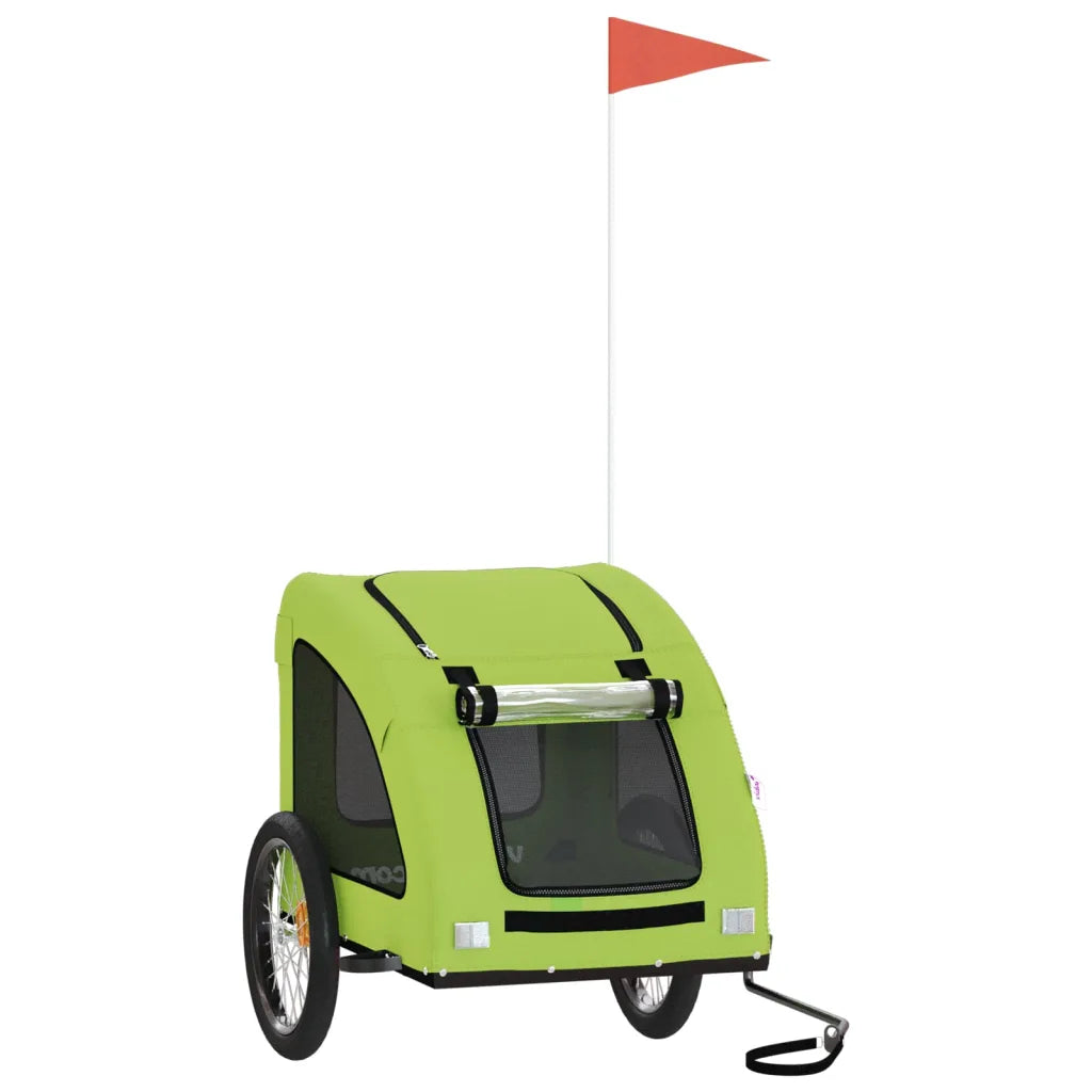 Rimorchio per bici per animali 137x68x72 cm Oxford e ferro