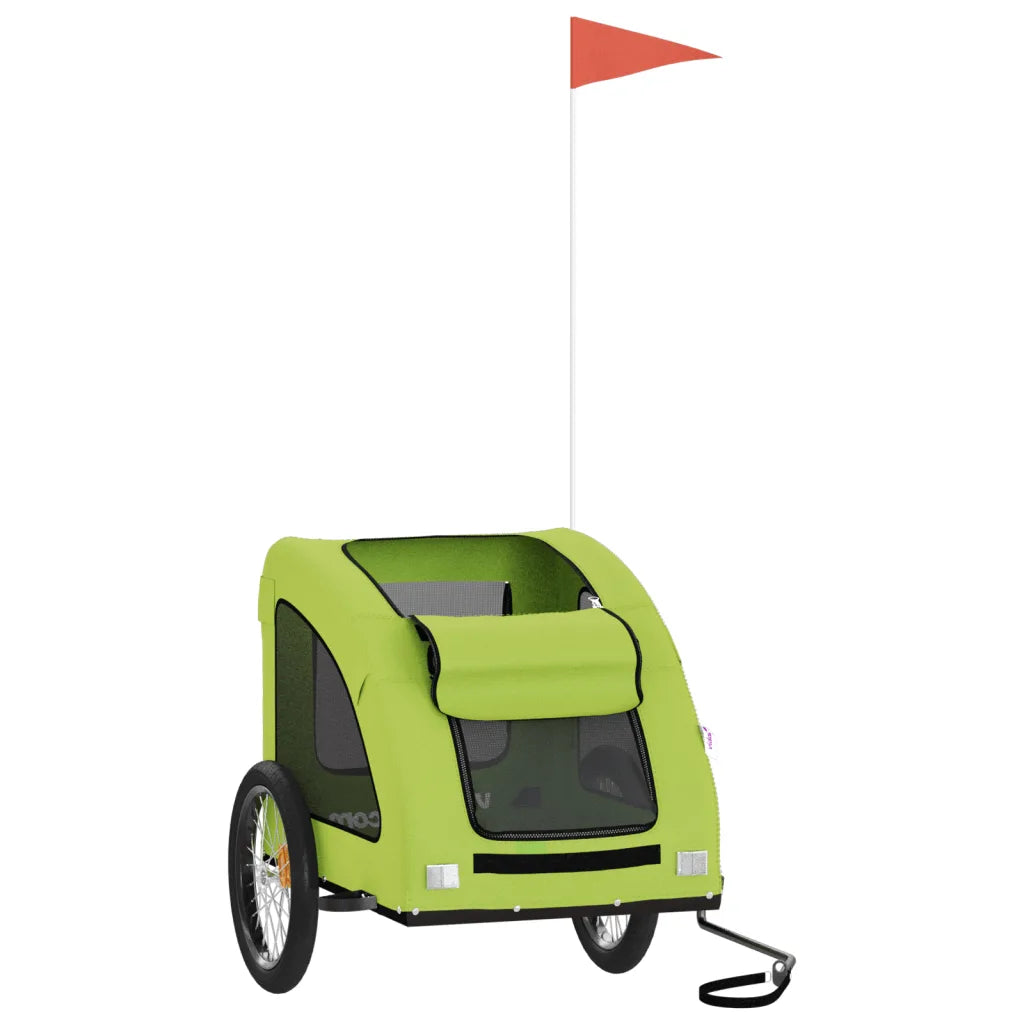 Rimorchio per bici per animali 137x68x72 cm Oxford e ferro