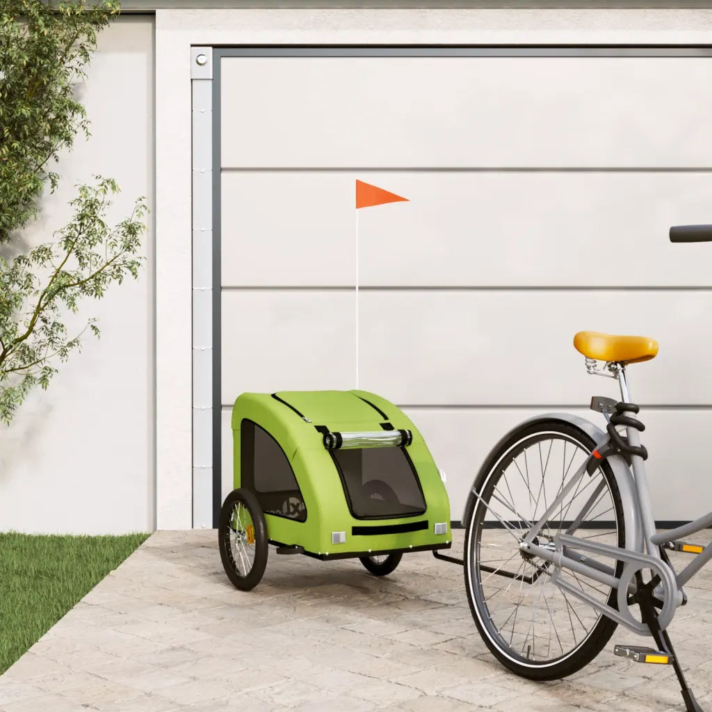Rimorchio per bici per animali 137x68x72 cm Oxford e ferro