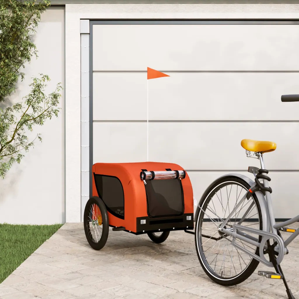 Rimorchio per bici per animali 136x69x73,5 cm in tessuto Oxford