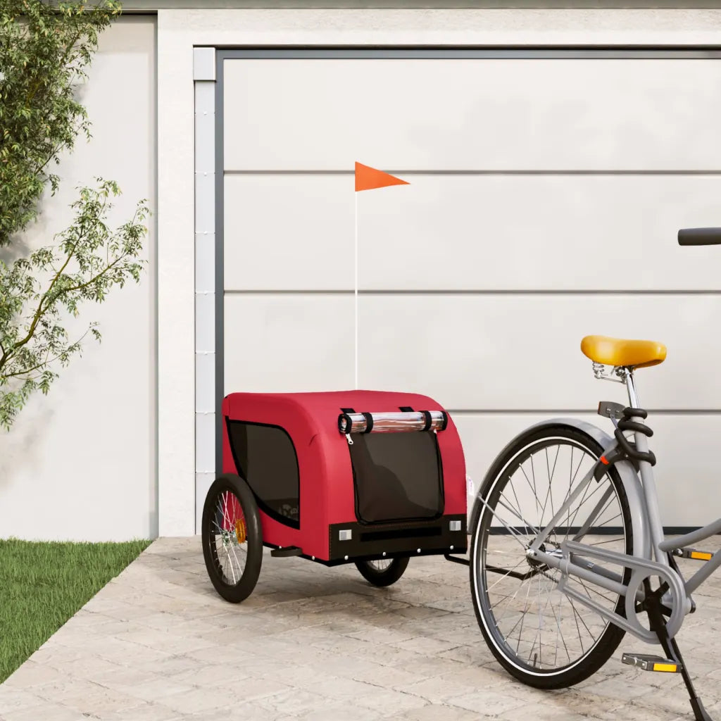 Rimorchio per bici per animali 136x69x73,5 cm in tessuto Oxford