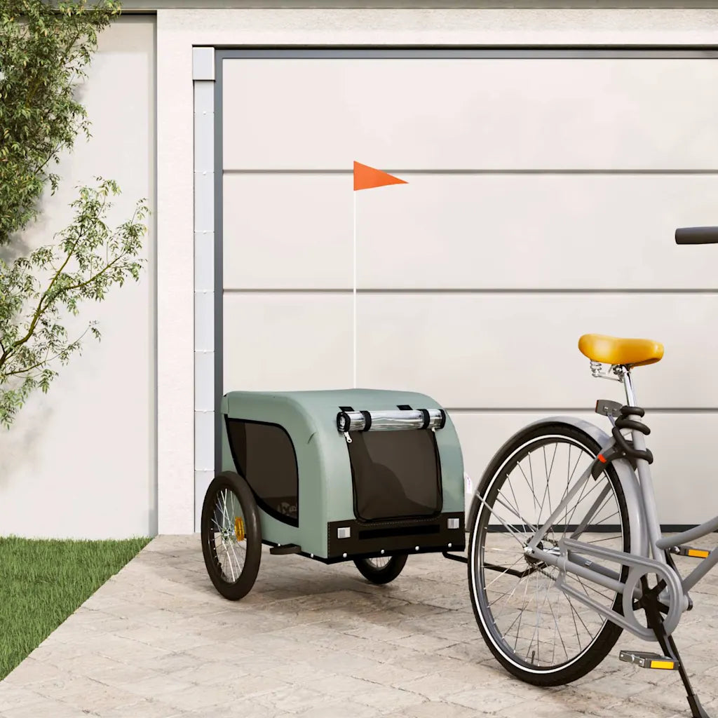Rimorchio per bici per animali 136x69x73,5 cm in tessuto Oxford