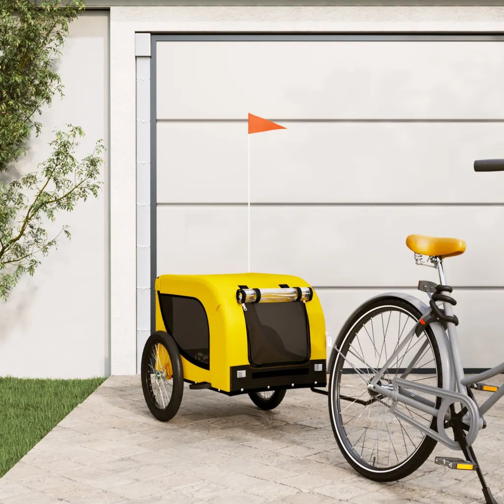 Rimorchio per bici per animali 136x69x73,5 cm in tessuto Oxford