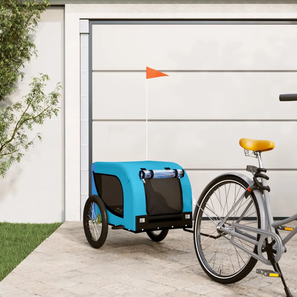 Rimorchio per bici per animali 136x69x73,5 cm in tessuto Oxford
