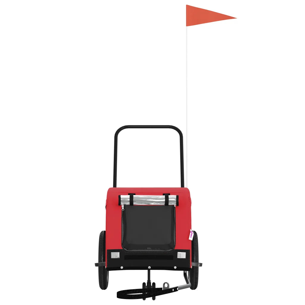 Rimorchio per bicicletta per animali domestici 124x53x53 cm