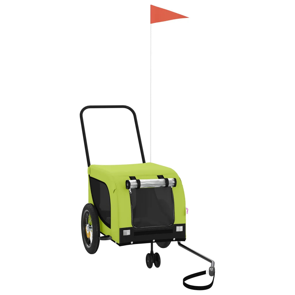 Rimorchio per bici animali 124x53x53 cm Oxford ferro