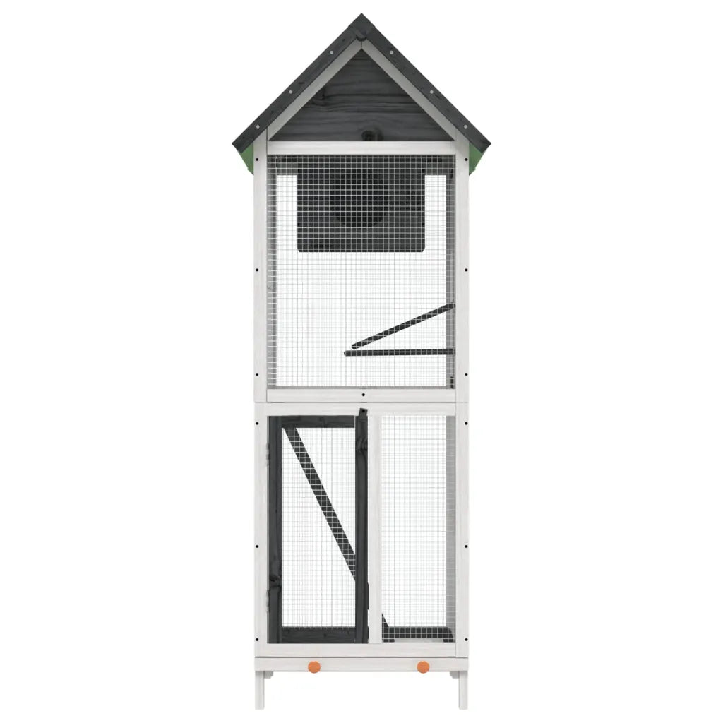 Casetta per uccelli 60x58,5x160 cm legno massello di pino