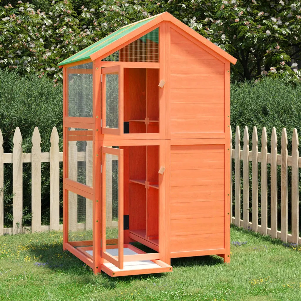 Casetta uccelli 97x81x152 cm legno pino, colori vari