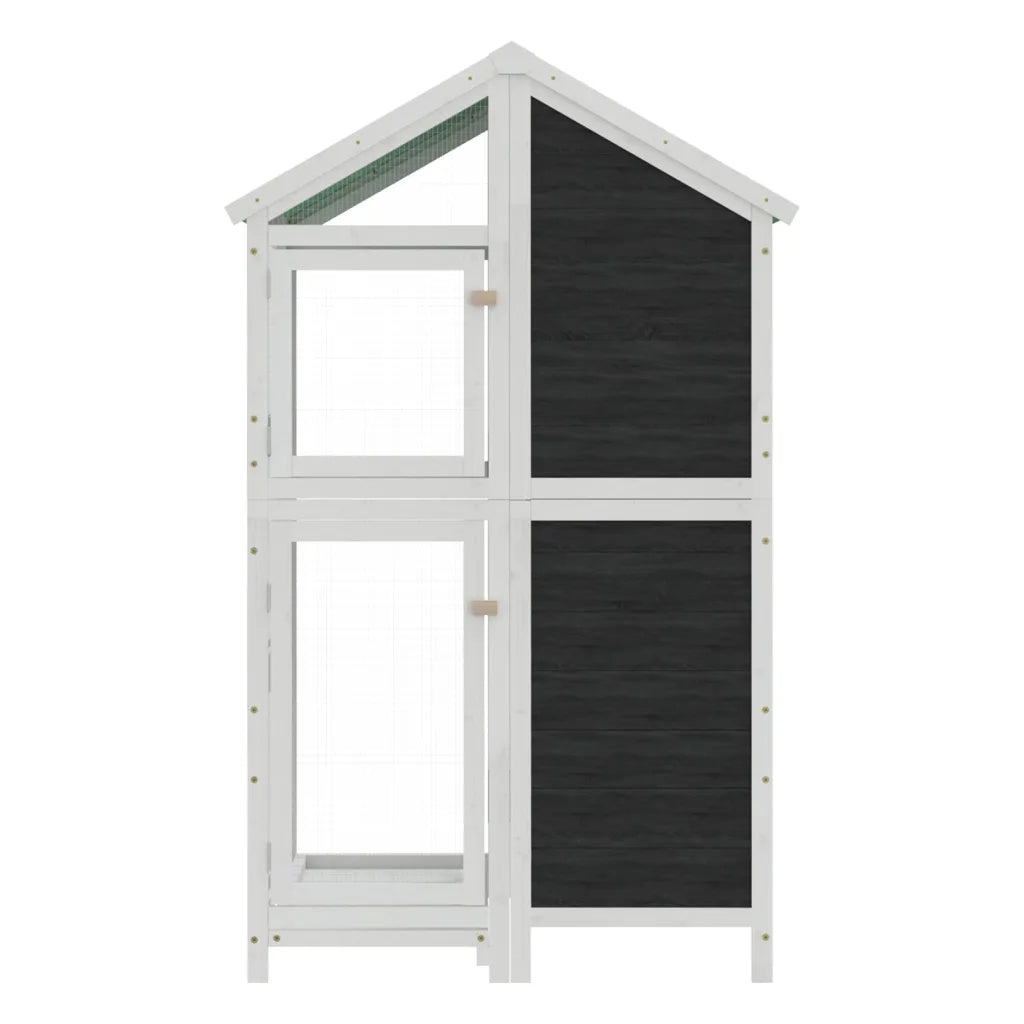 Casetta uccelli 97x81x152 cm legno pino, colori vari