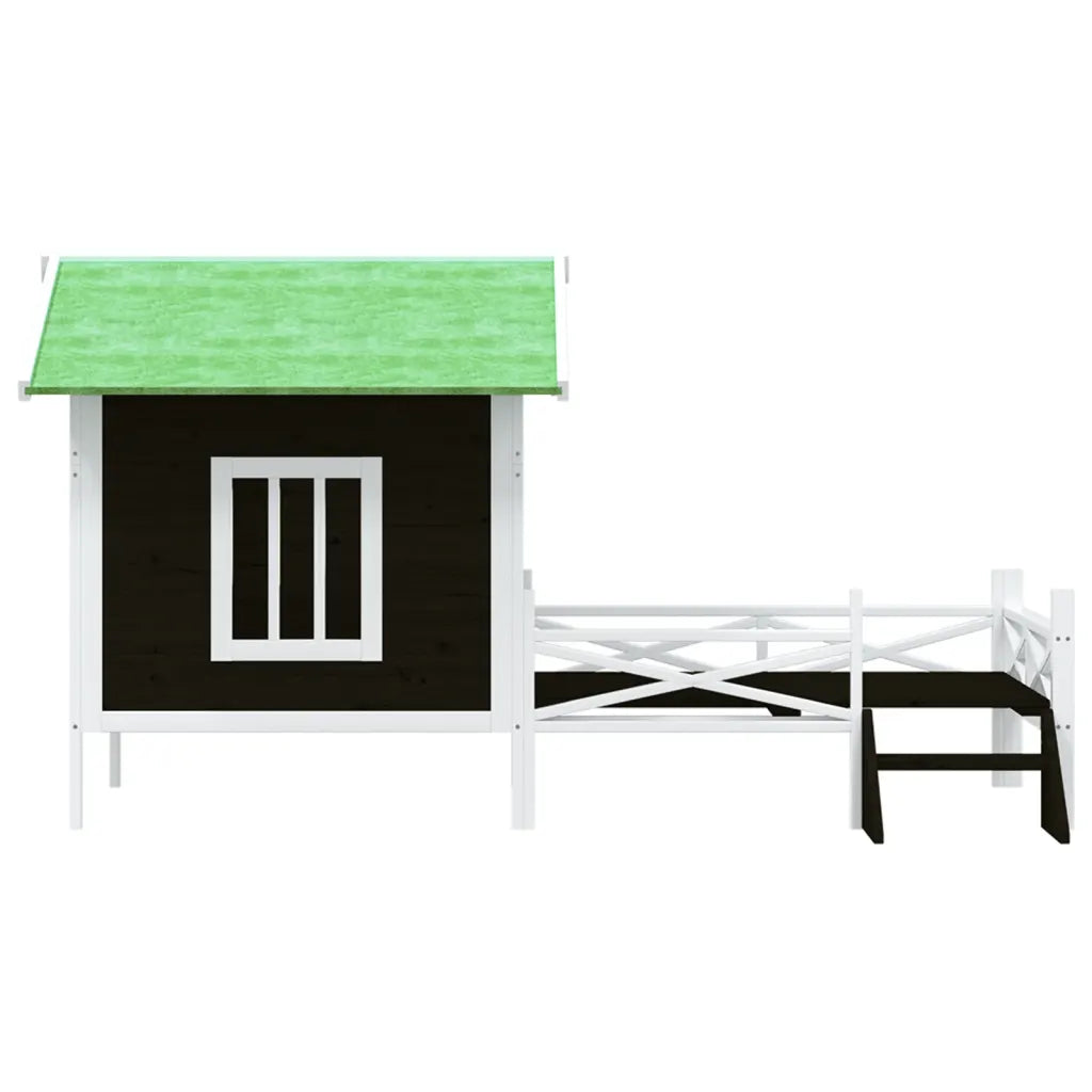 Cuccia per cani 159x120x88,5 cm in legno massello di pino