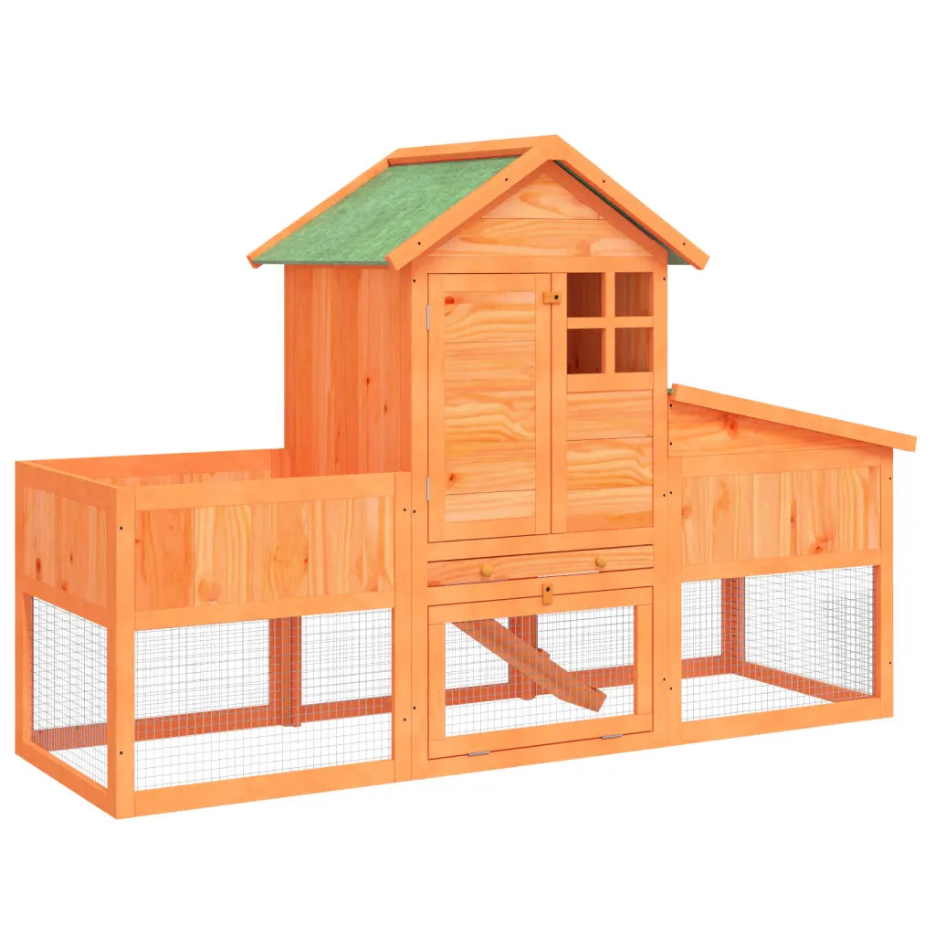 Conigliera 170x63x113 cm in legno massello di pino
