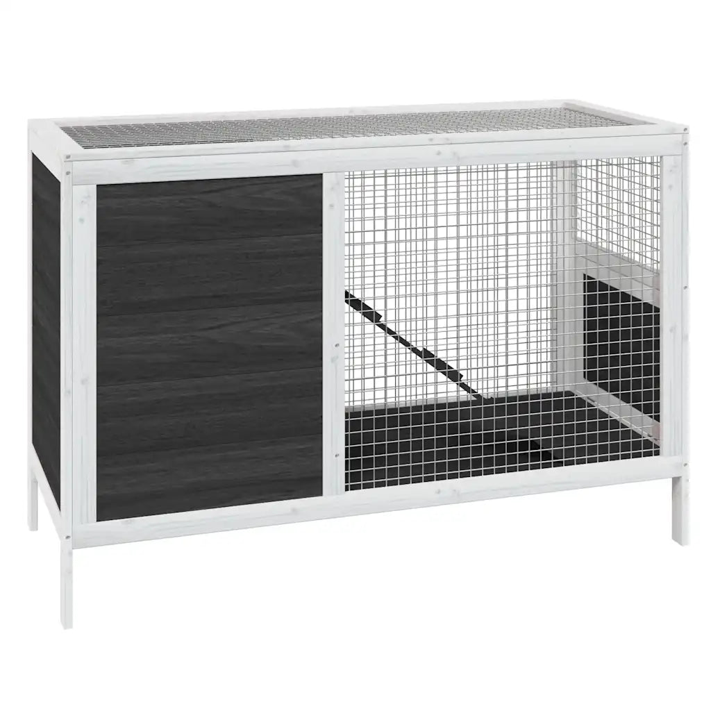 Conigliera 103x44x69,5 cm in legno massello di pino