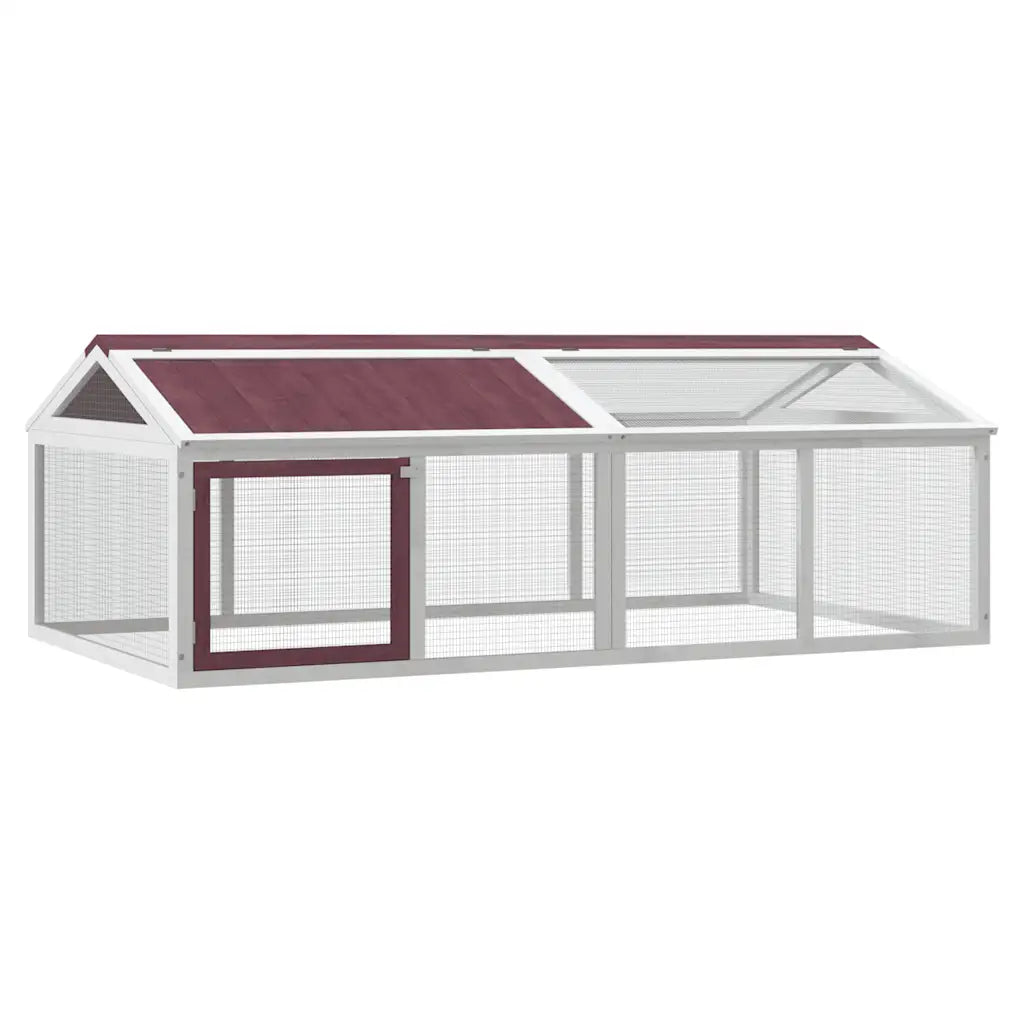 Box per animali 200x112,5x74 cm in legno massello di pino