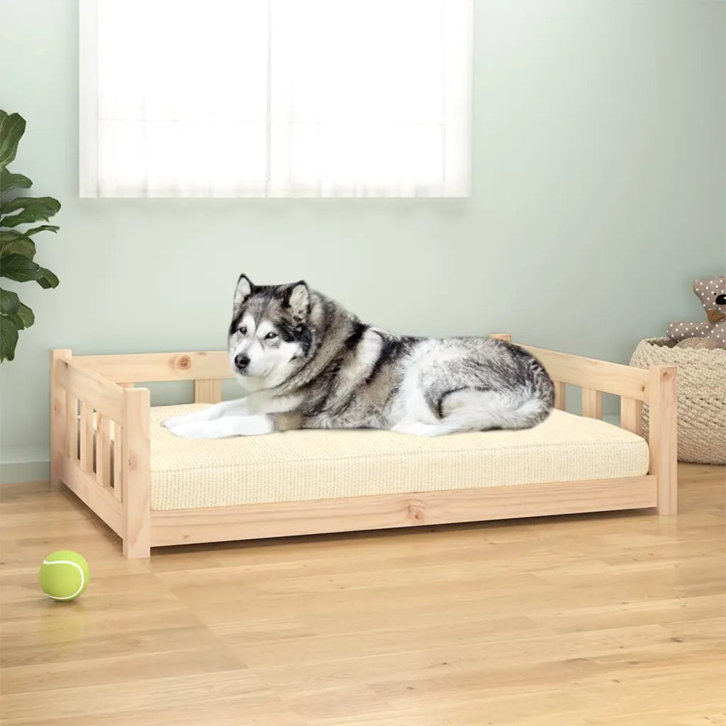 Cuccia per cani 105,5x75,5x28 cm legno pino, scelta colore
