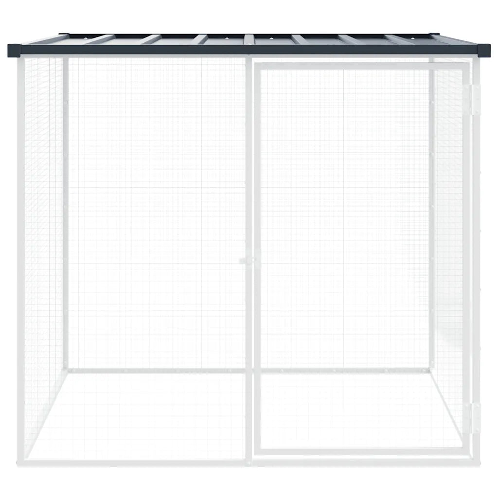 Gabbia per polli con tetto 103x98x90 cm acciaio zincato