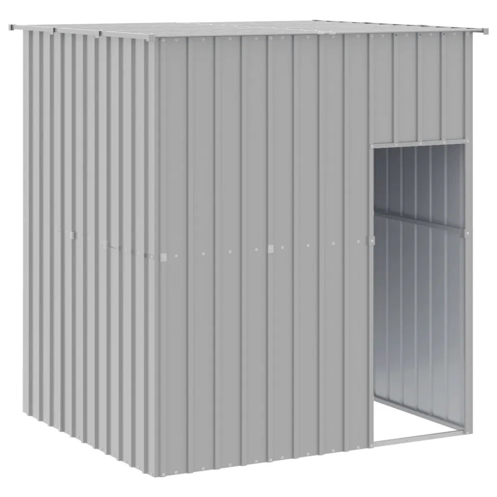 Casetta per cani con tetto 165x153x181 cm in acciaio zincato