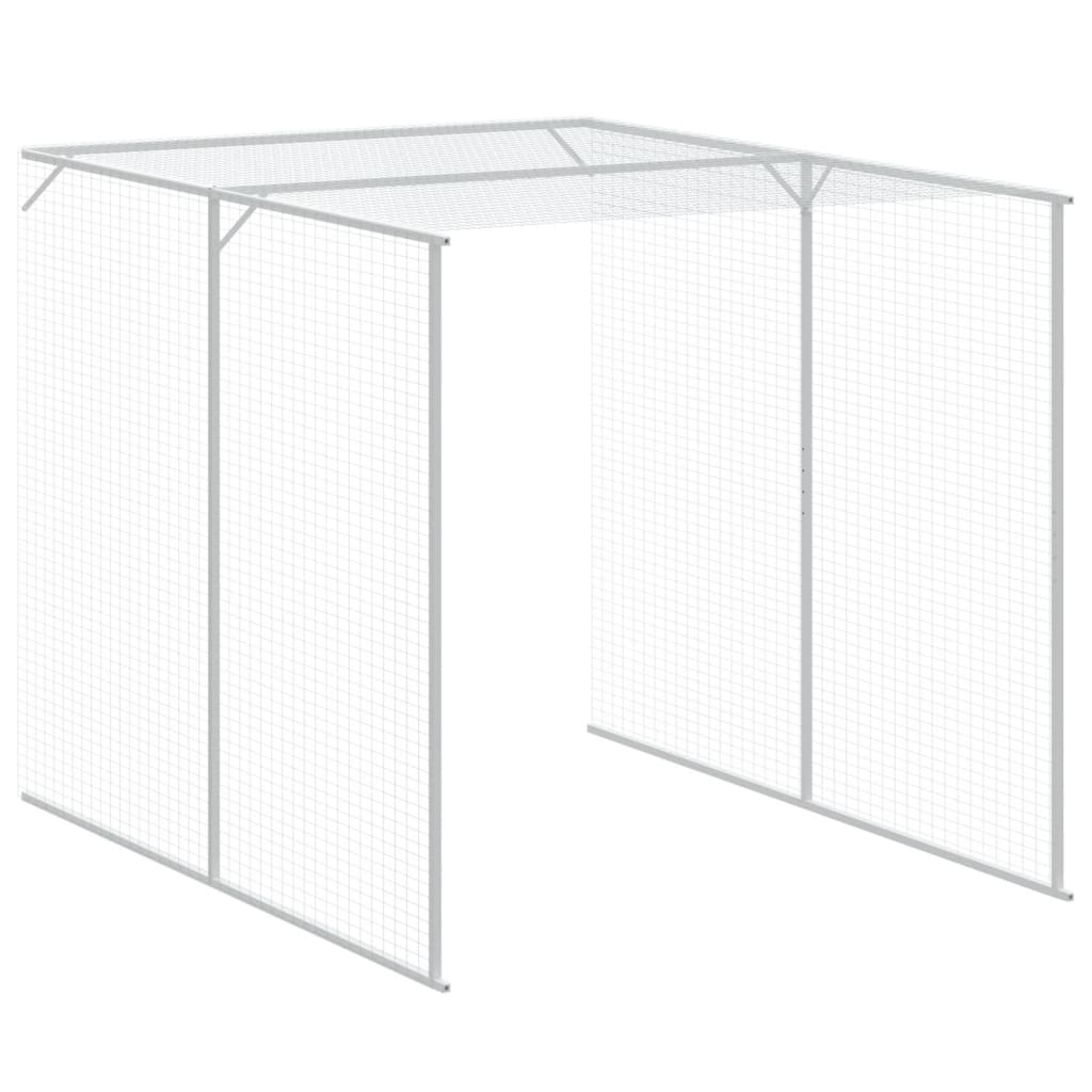 Pollaio con Area Corsa Antracite 165x1067x181cm Acciaio Zincato
