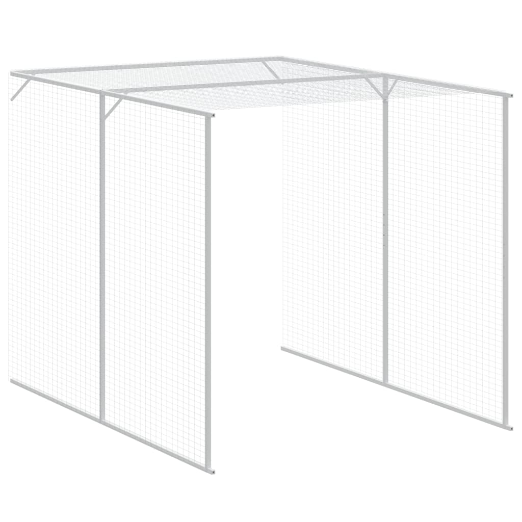 Pollaio Area Corsa Grigio Chiaro 165x1067x181cm Acciaio Zincato