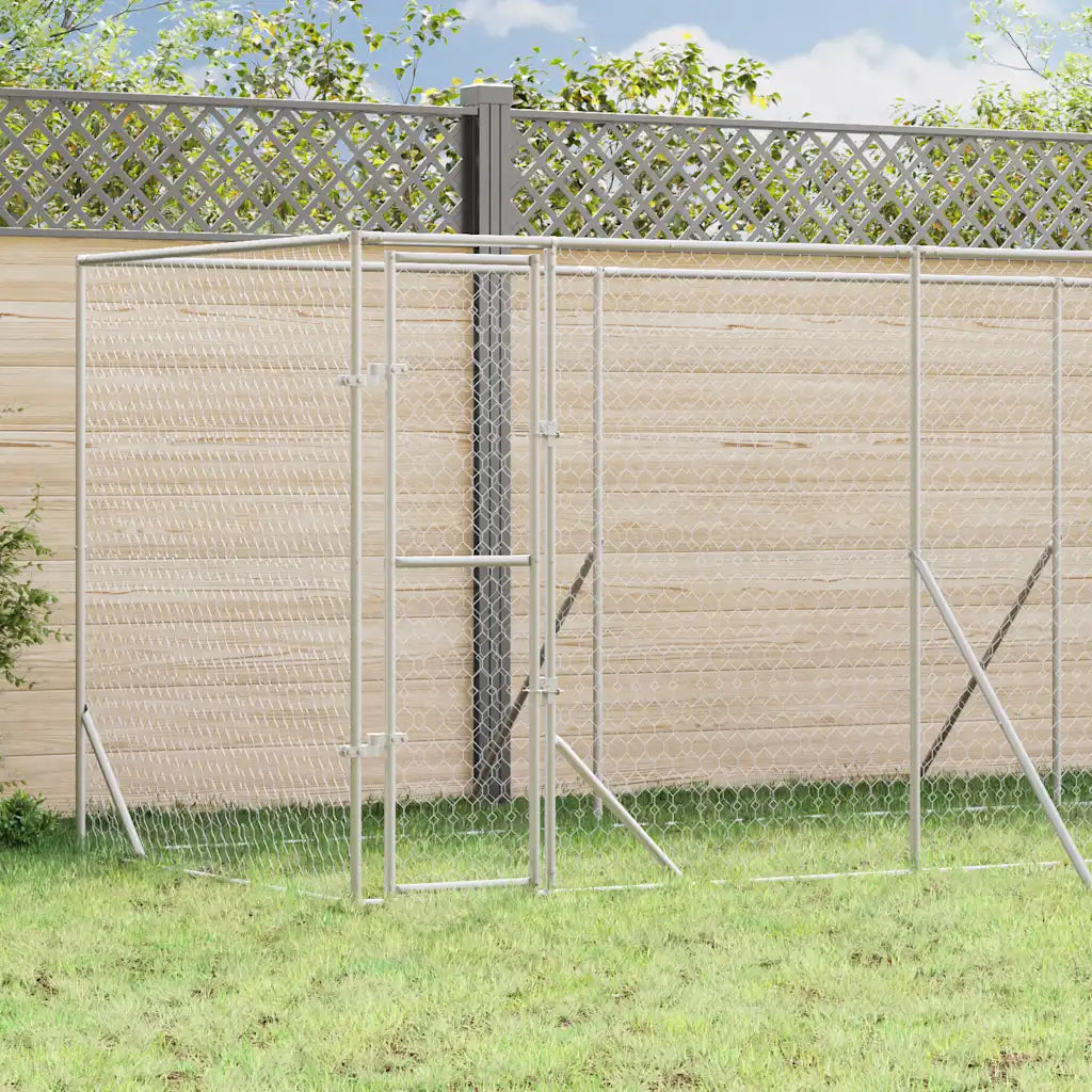 Cuccia per cani da esterno 6x2x2 m in acciaio zincato