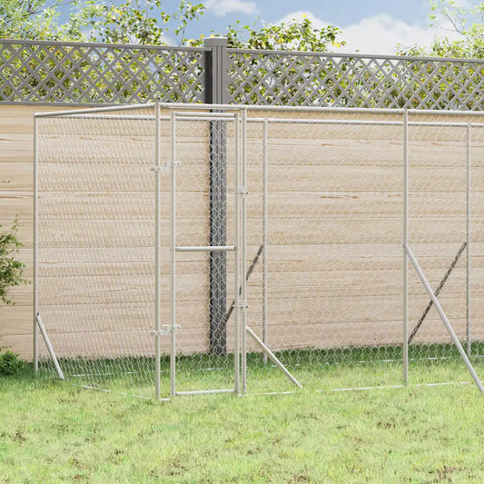 Cuccia per cani da esterno 6x2x2 m in acciaio zincato