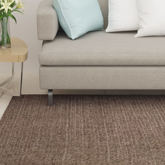Tappeto in Sisal per Tiragraffi Marrone 100x300 cm