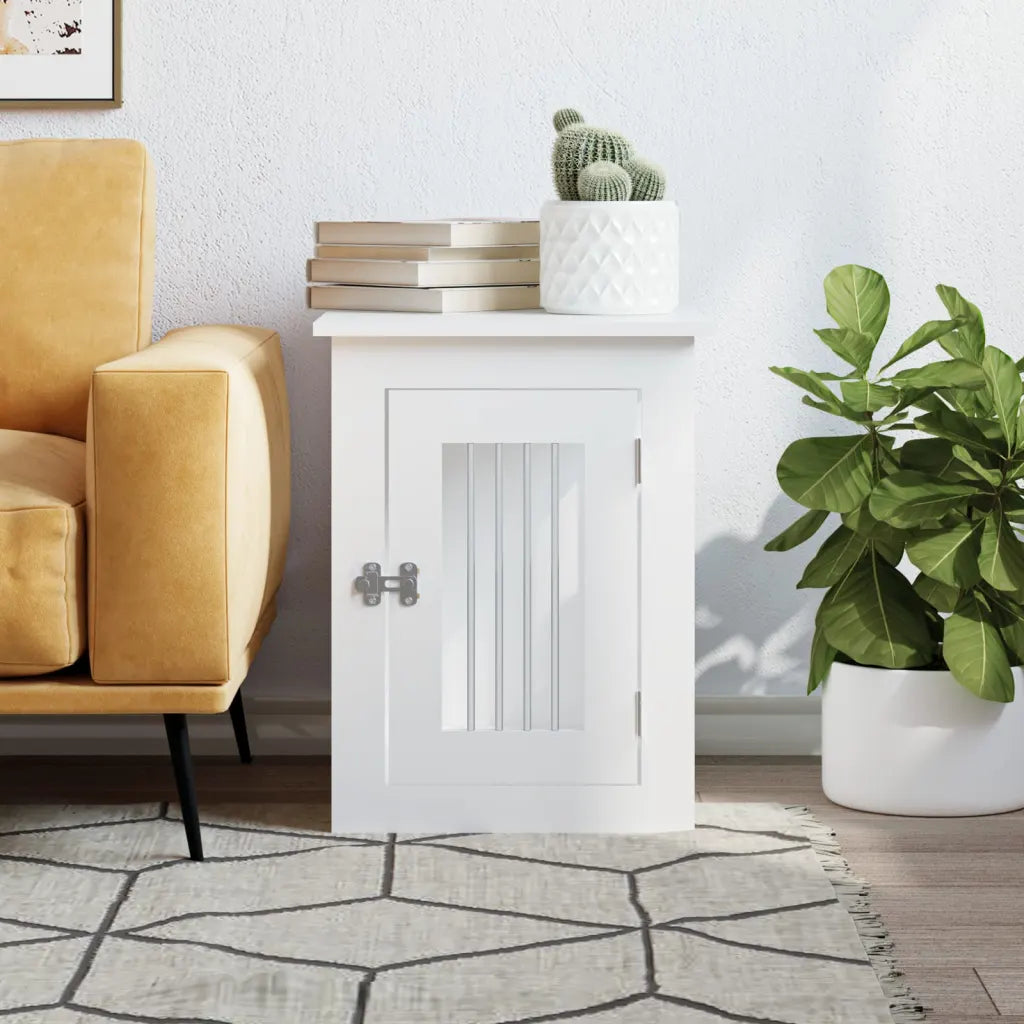 Gabbia per cani da arredamento 45x62x59 cm in legno multistrato