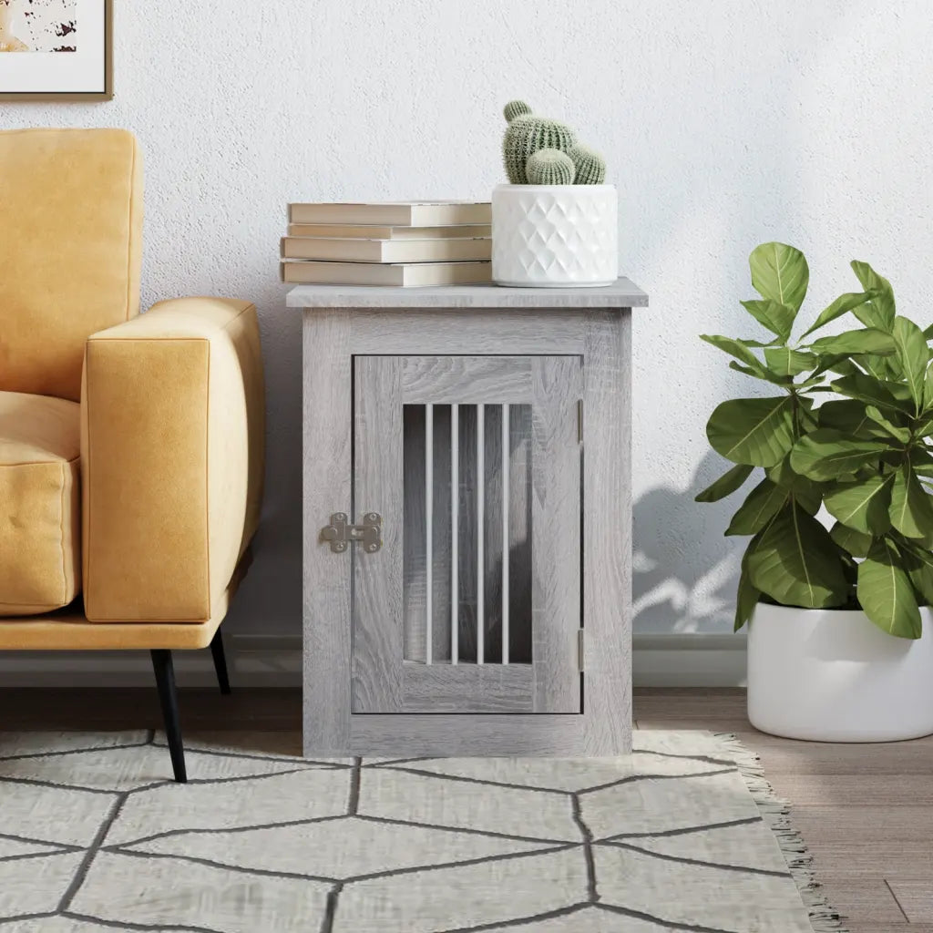 Gabbia per cani da arredamento 45x62x59 cm in legno multistrato