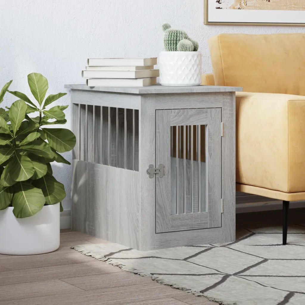Gabbia per cani da arredamento 45x62x59 cm in legno multistrato
