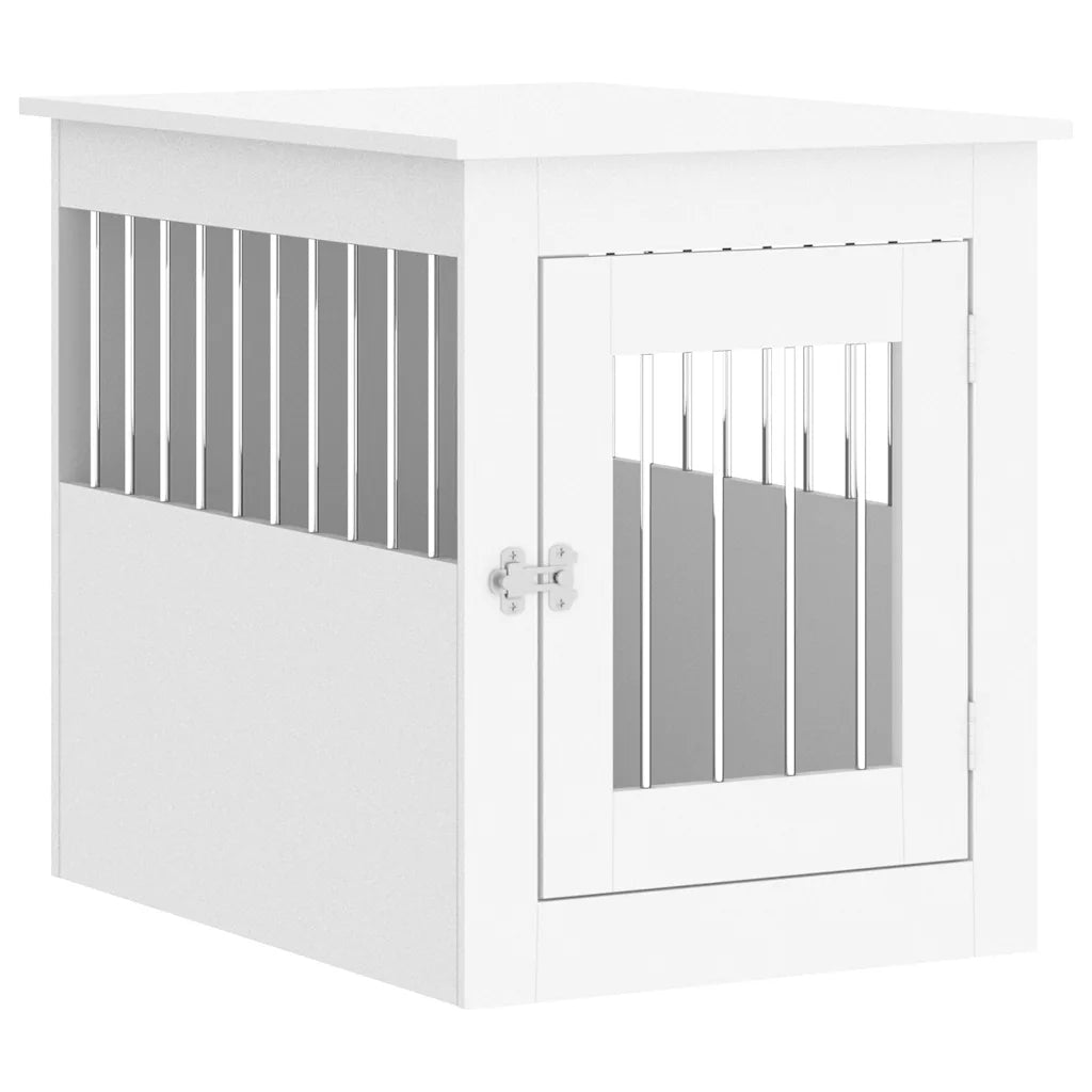 Gabbia per cani da arredamento 55x75x65 cm in legno multistrato