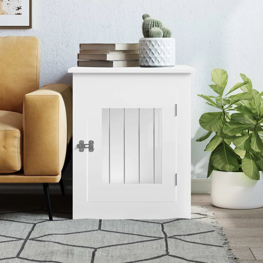 Gabbia per cani da arredamento 55x75x65 cm in legno multistrato