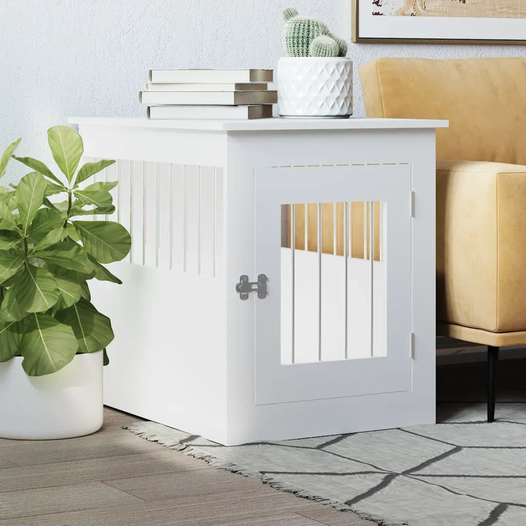 Gabbia per cani da arredamento 55x75x65 cm in legno multistrato