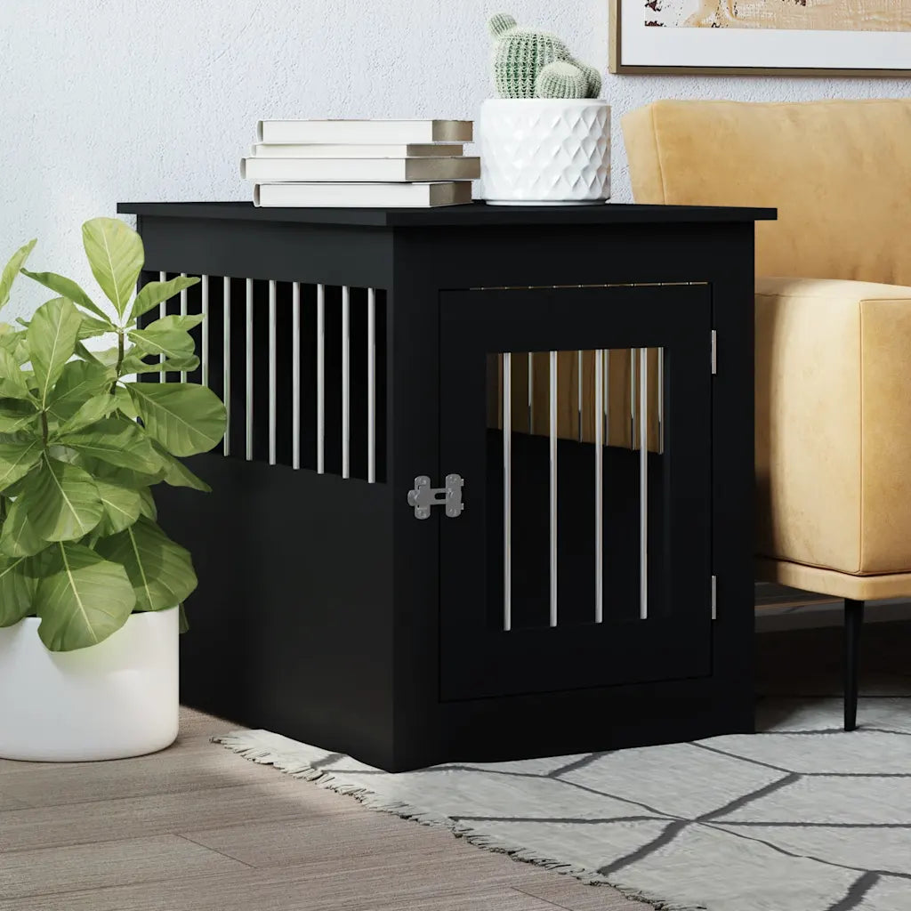 Gabbia per cani da arredamento 55x75x65 cm in legno multistrato