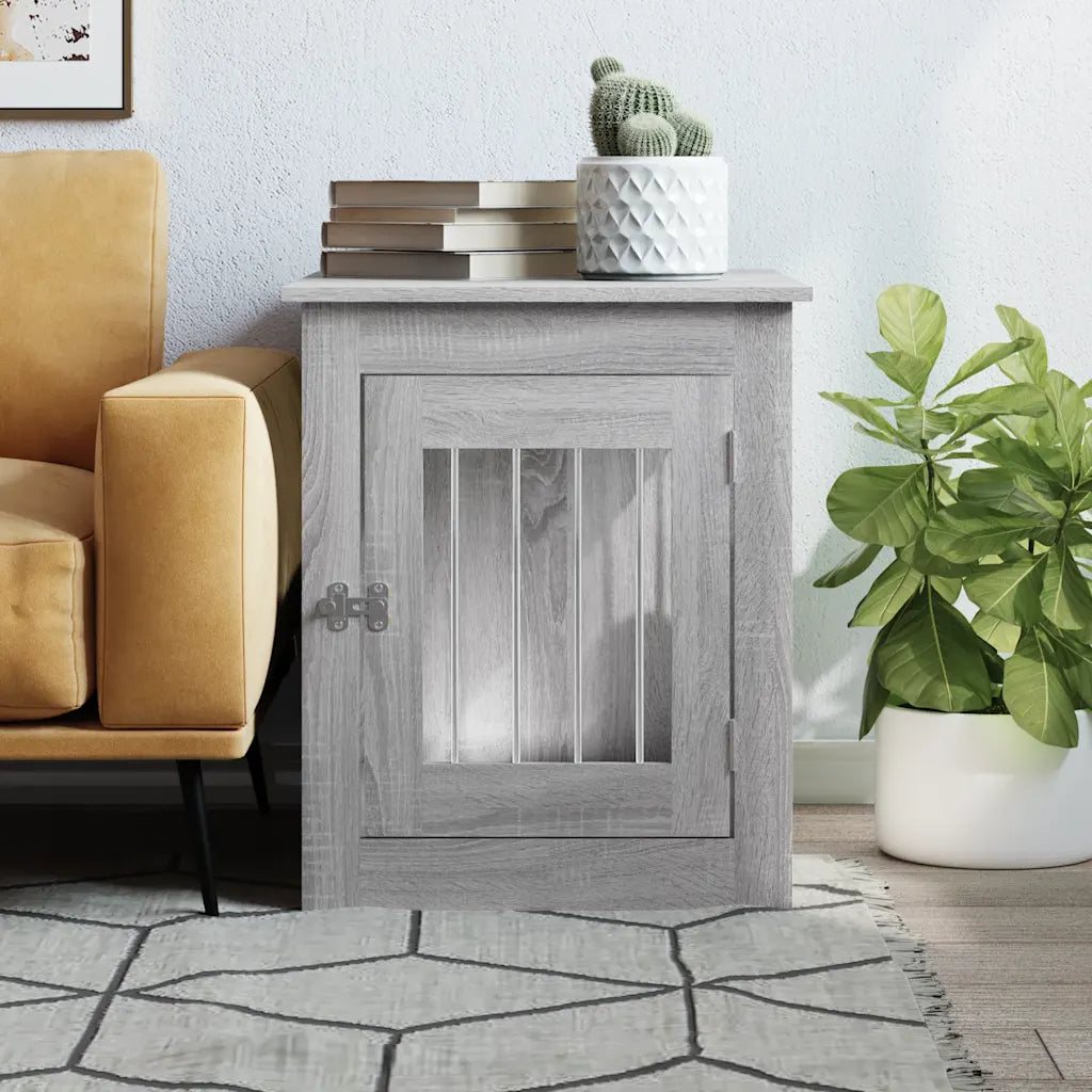 Gabbia per cani da arredamento 55x75x65 cm in legno multistrato
