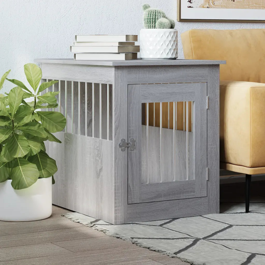 Gabbia per cani da arredamento 55x75x65 cm in legno multistrato