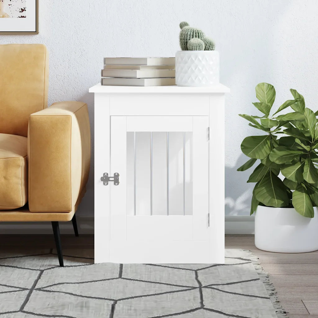 Gabbia per cani da arredamento 55x80x68 cm in legno multistrato