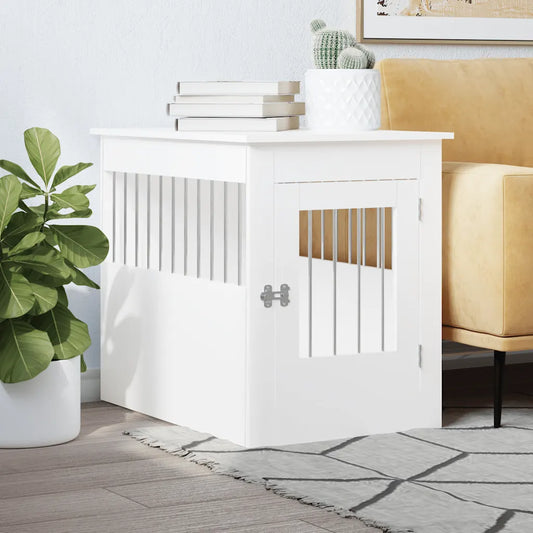 Gabbia per cani da arredamento 55x80x68 cm in legno multistrato