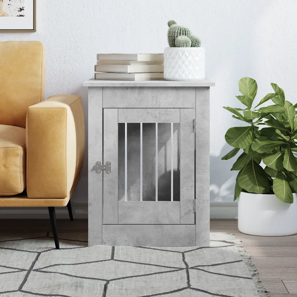 Gabbia per cani da arredamento 55x80x68 cm in legno multistrato