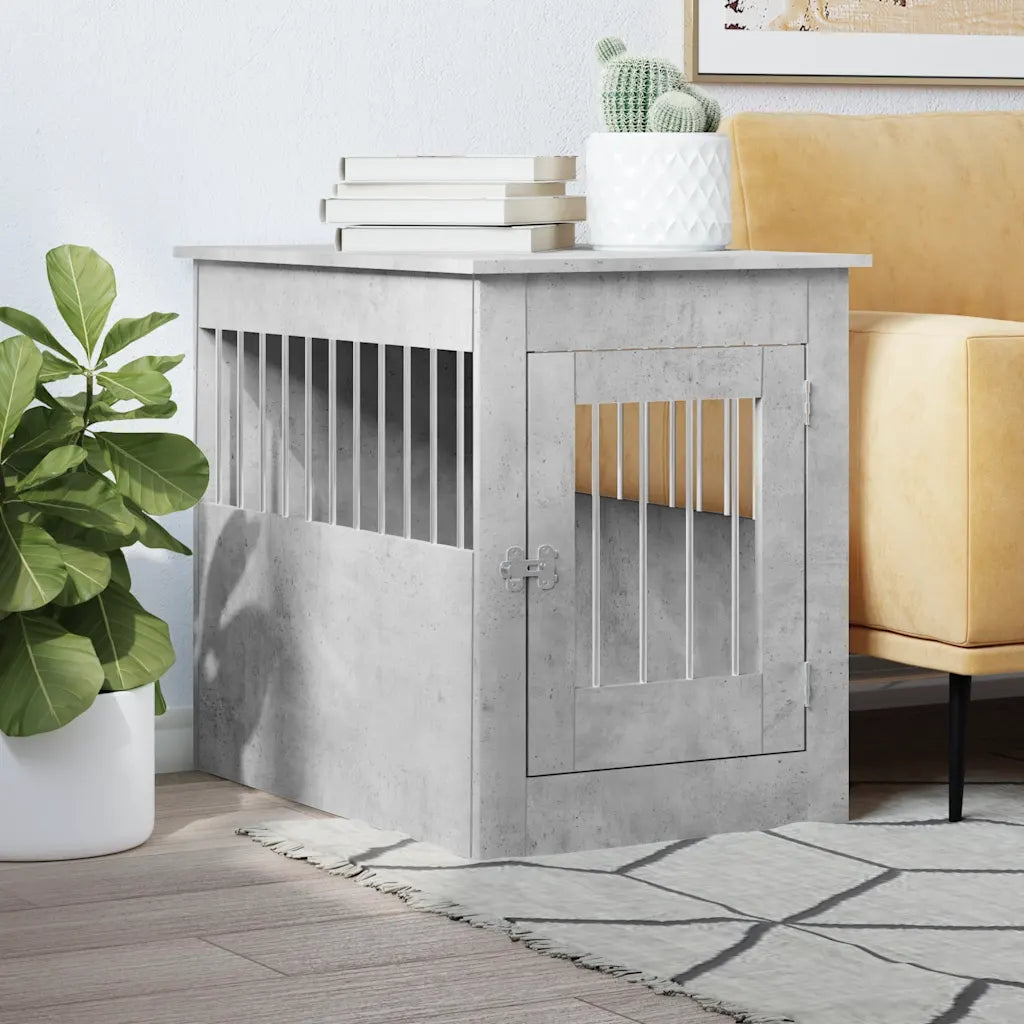 Gabbia per cani da arredamento 55x80x68 cm in legno multistrato
