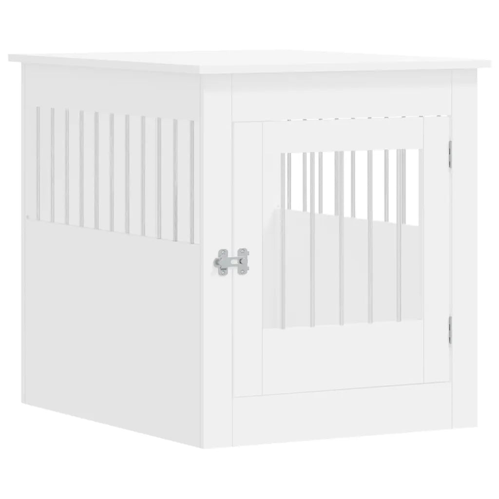 Gabbia per cani in legno 64,5x80x71 cm con funzione tavolino