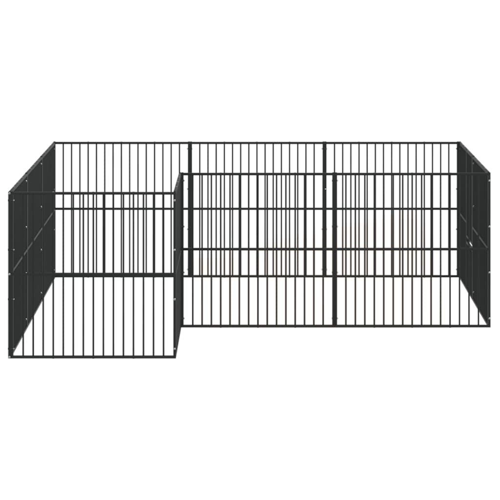 Box per Cani 12 Pannelli Acciaio Zincato