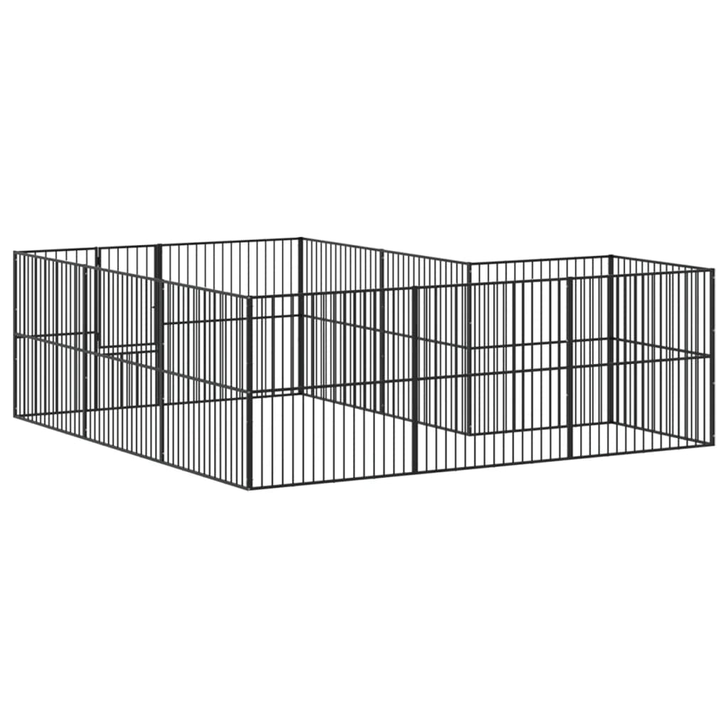 Box per Cani 12 Pannelli Acciaio Zincato