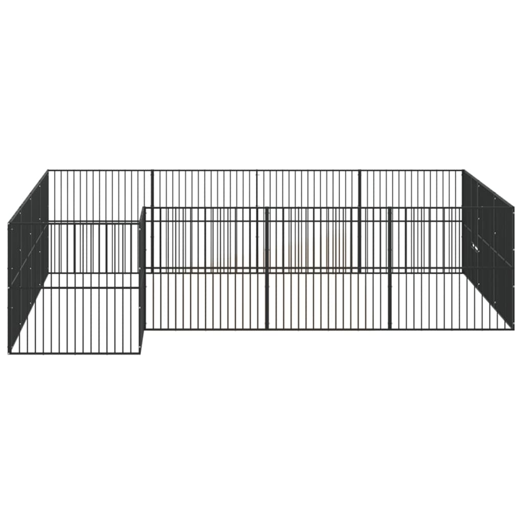 Box per Cani 16 Pannelli Acciaio Zincato