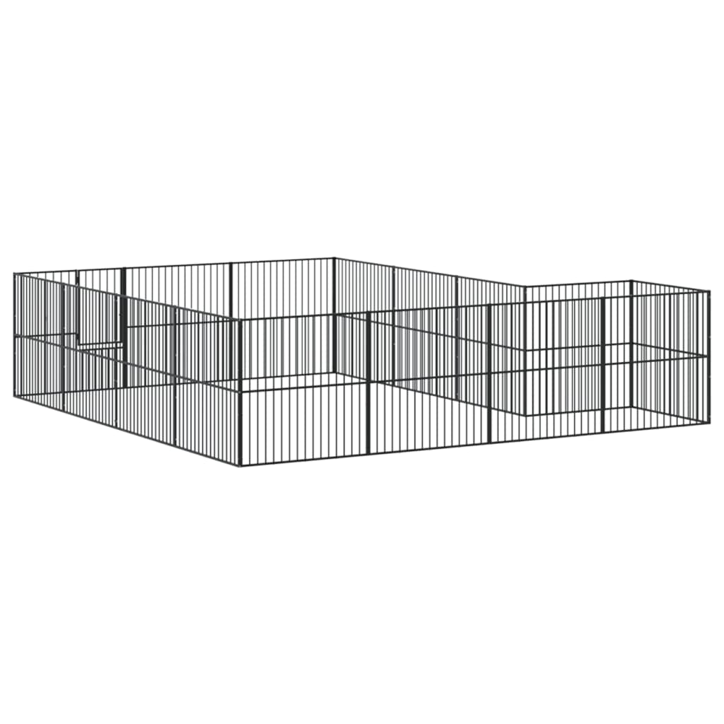 Box per Cani 16 Pannelli Acciaio Zincato
