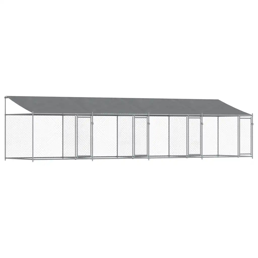 Gabbia per polli 4 pz 800x200x200 cm in acciaio e PE