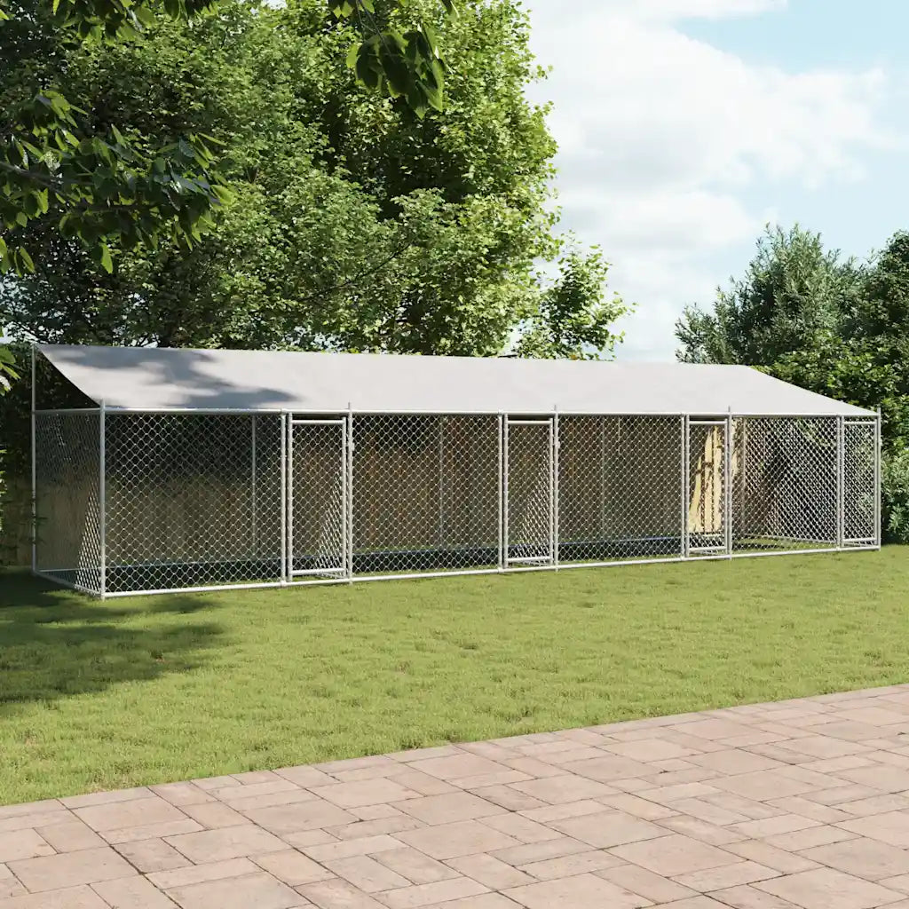 Gabbia per polli 4 pz 800x200x200 cm in acciaio e PE