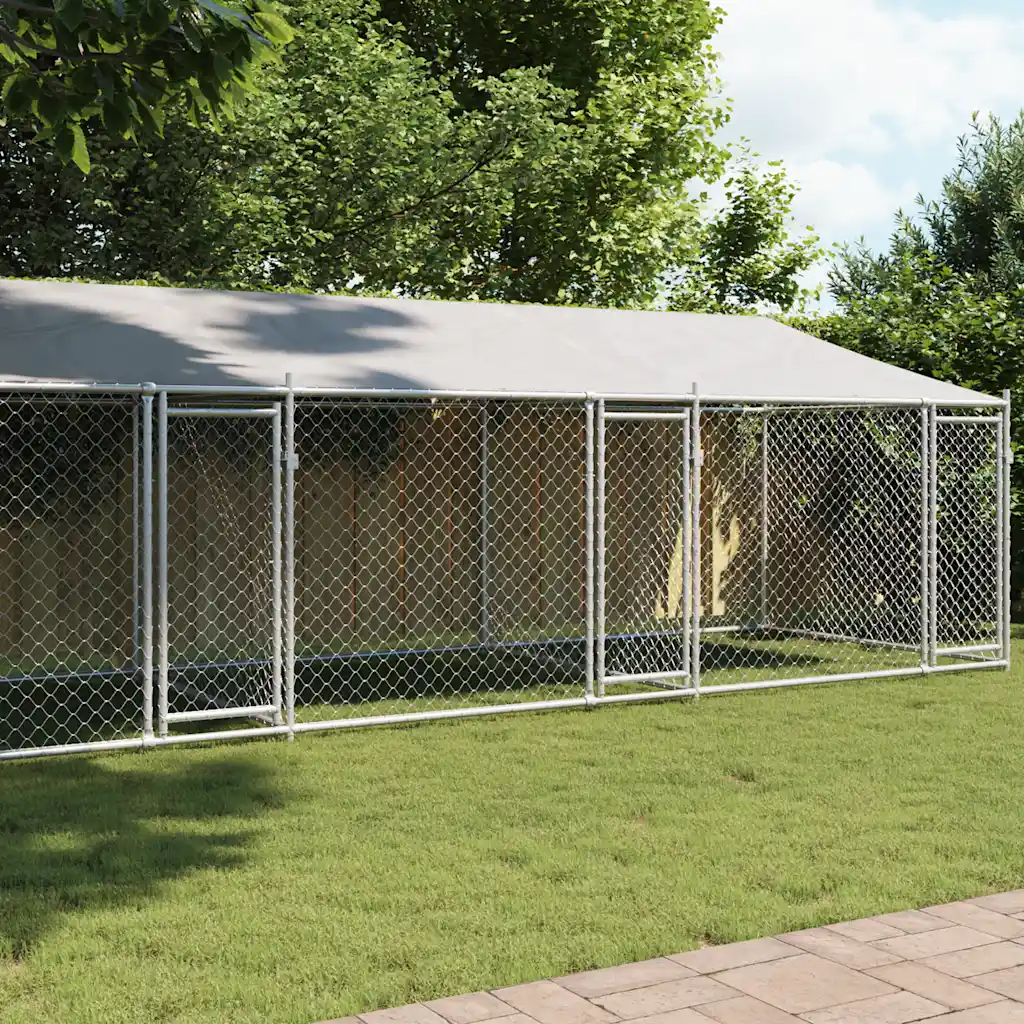 Gabbia per polli 4 pz 800x200x200 cm in acciaio e PE