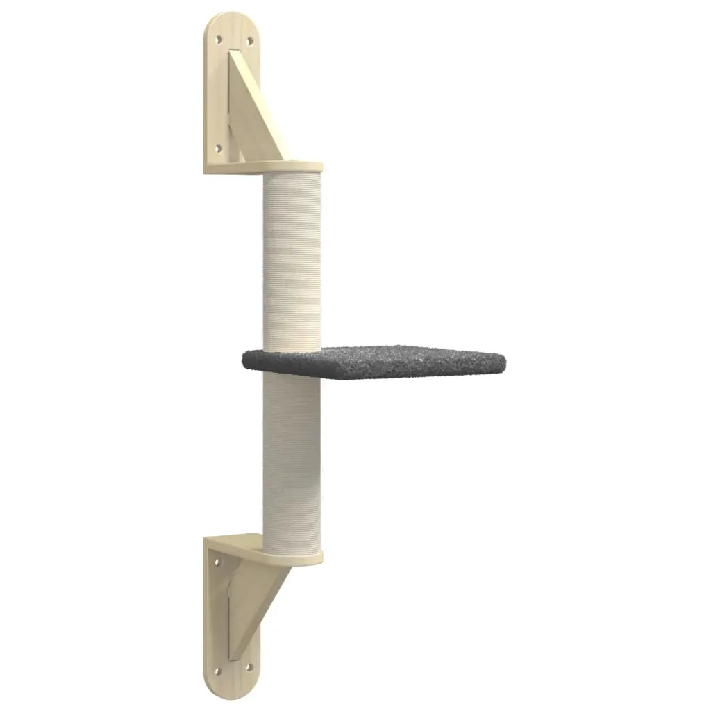 Albero per gatti con tiragraffi a parete 22x33,5x85,5 cm