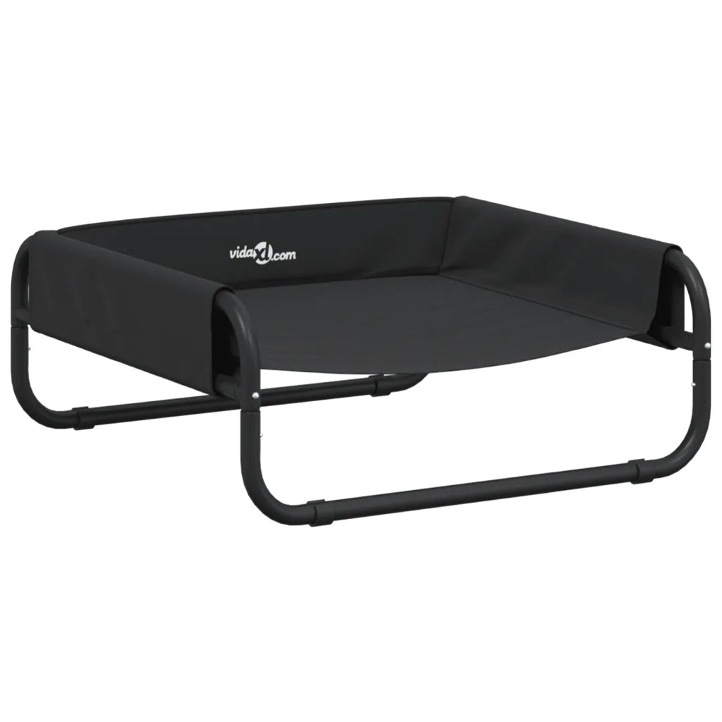 Cuccia per cani rialzata in tela Oxford e acciaio 57x57x24 cm