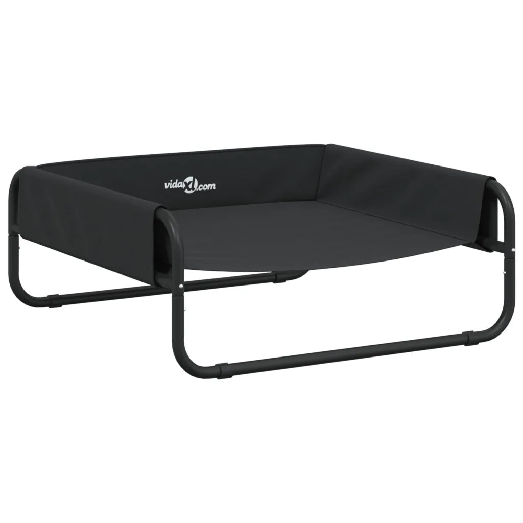 Cuccia per cani rialzata in tela Oxford e acciaio 70x70x28,5 cm